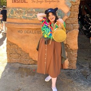 Tropical Bird Print Short Sleeve Women’s Shirt Sz 5X